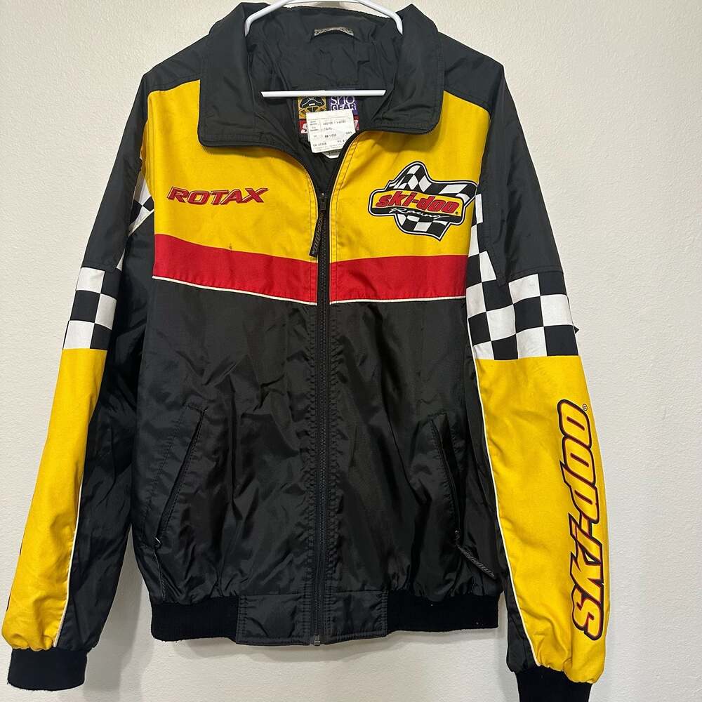 Vintage Ski-Doo Bombardier Summer Racing Jacket Adult TG/XL Checker SnoGear - Picture 6 of 13